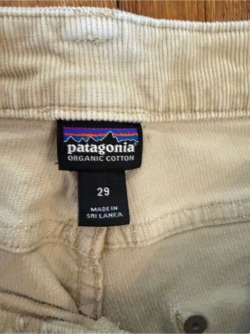 Patagonia Women’s Tan Beige Slim Straight Corduroy Jeans Pants Size 29 - Picture 2 of 12